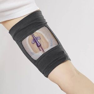 Care + Wear 3 pack Black Soft Antimicrobial PICC Line Cover Fits 9"-11" Bicep